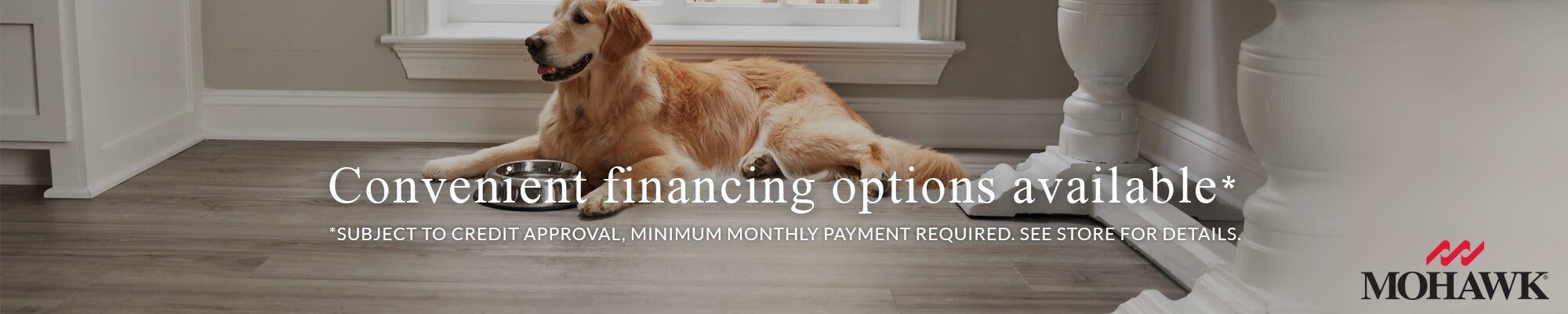 Financing options from Mohawk for affordable flooring solutions at Bargain Bob's Flooring in Riviera Beach, FL