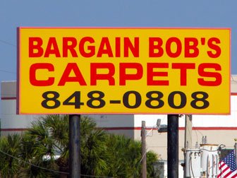 Bargain Bob's Carpets, Riviera Beach, Florida.